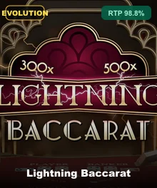 Evolution Gaming Lightning Baccarat Live Table